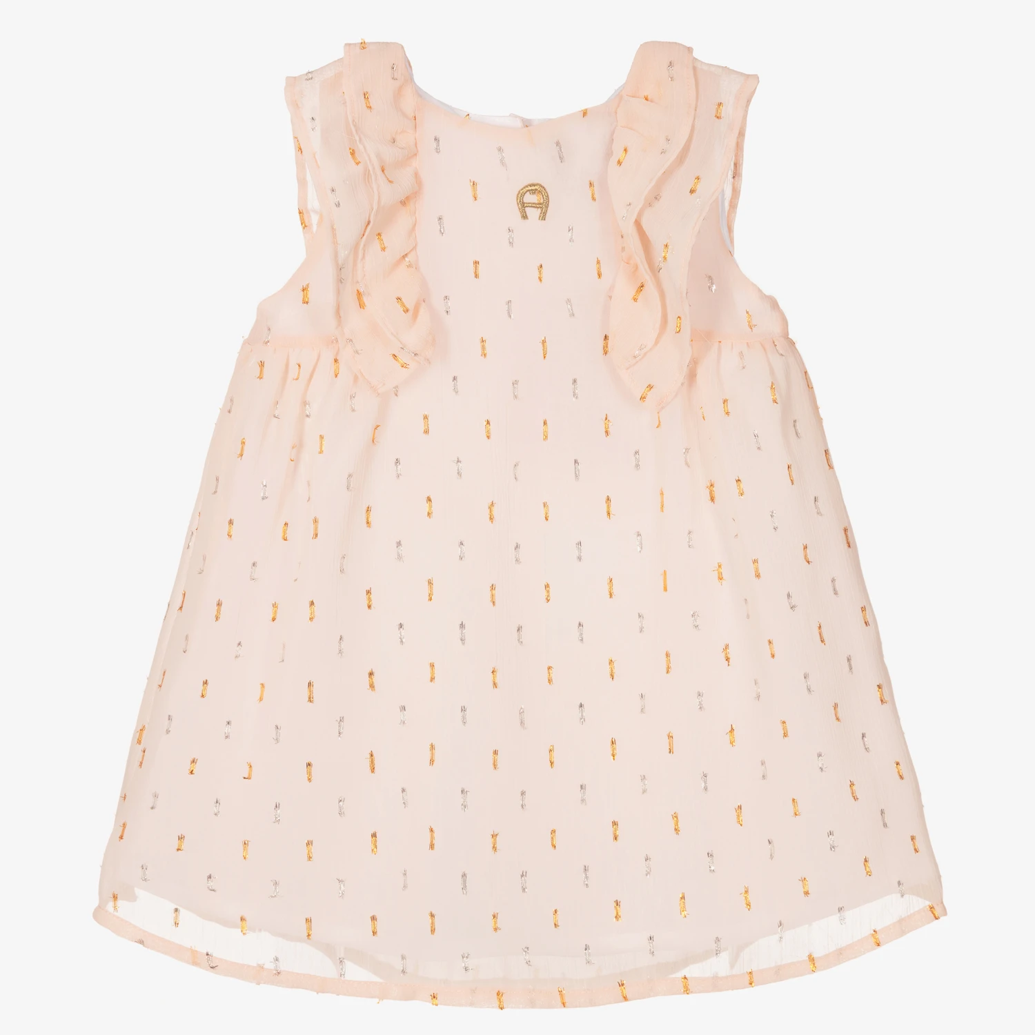AIGNER Baby Girls Pink Chiffon Dress 3 AIGNER Baby Girls Pink Chiffon Dress