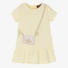 AIGNER Baby Girls Yellow Cotton Dress