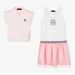 AIGNER Teen Girls Cotton Dress Set