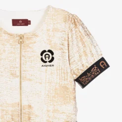 AIGNER Teen Girls Ivory & Gold Cotton Logo Dress -Deals Mirth Garb Store aigner teen girls ivory gold cotton logo dress 483060 b3ef29cabb63ec8ee068fd11348c819e26d6764c