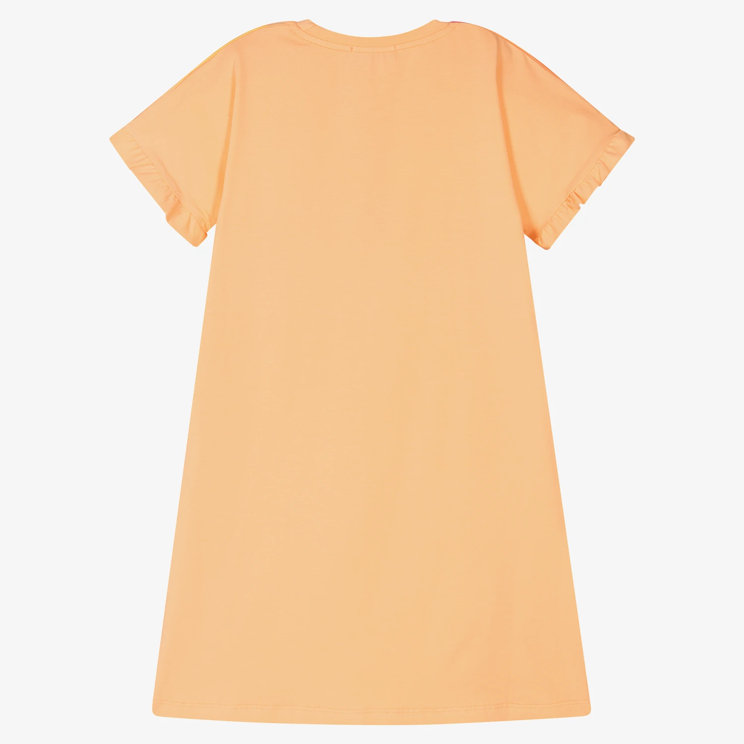 AIGNER Teen Girls Orange & Pink Cotton Dress 4 AIGNER Teen Girls Orange & Pink Cotton Dress - Image 2