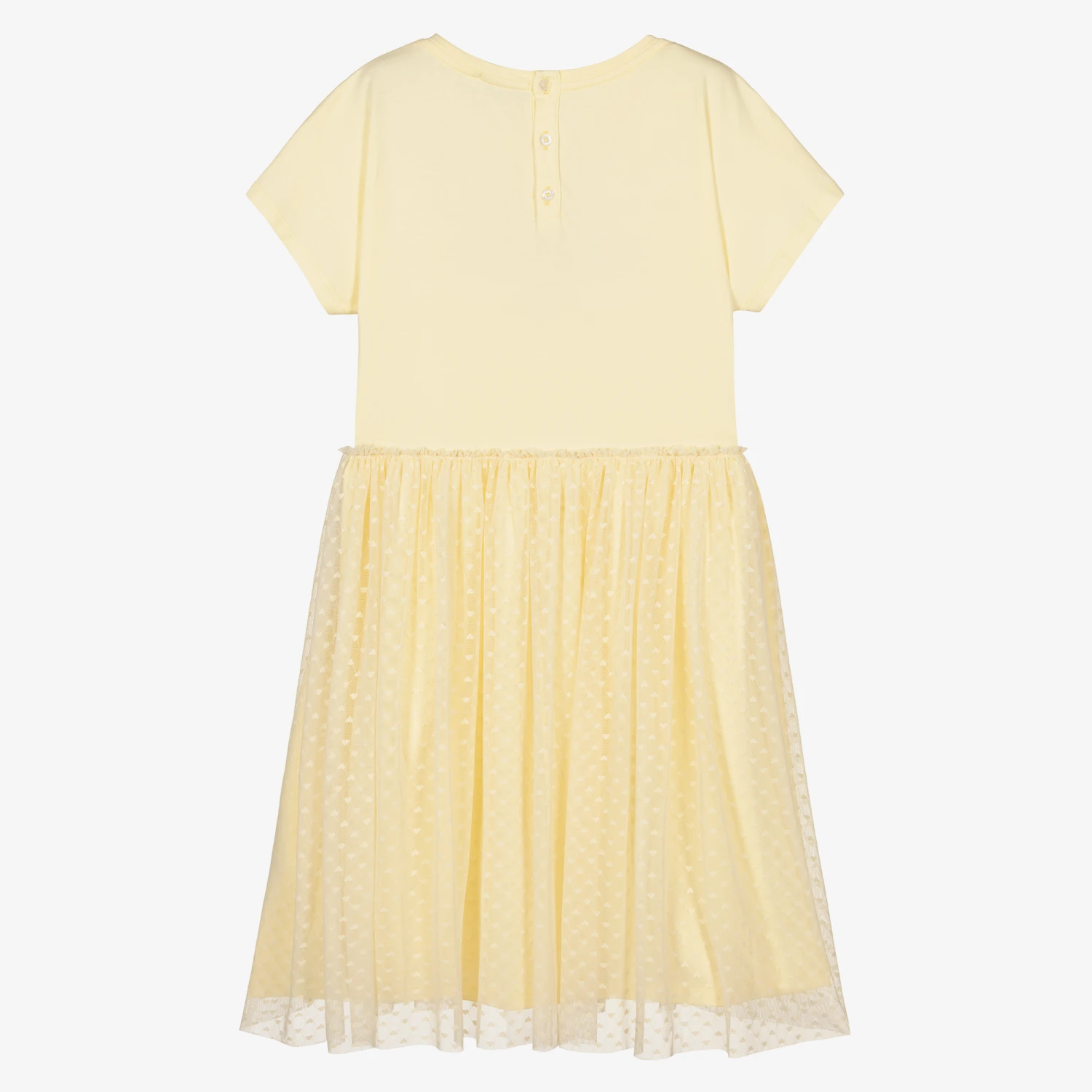 AIGNER Teen Girls Yellow Tulle Dress 4 AIGNER Teen Girls Yellow Tulle Dress - Image 2