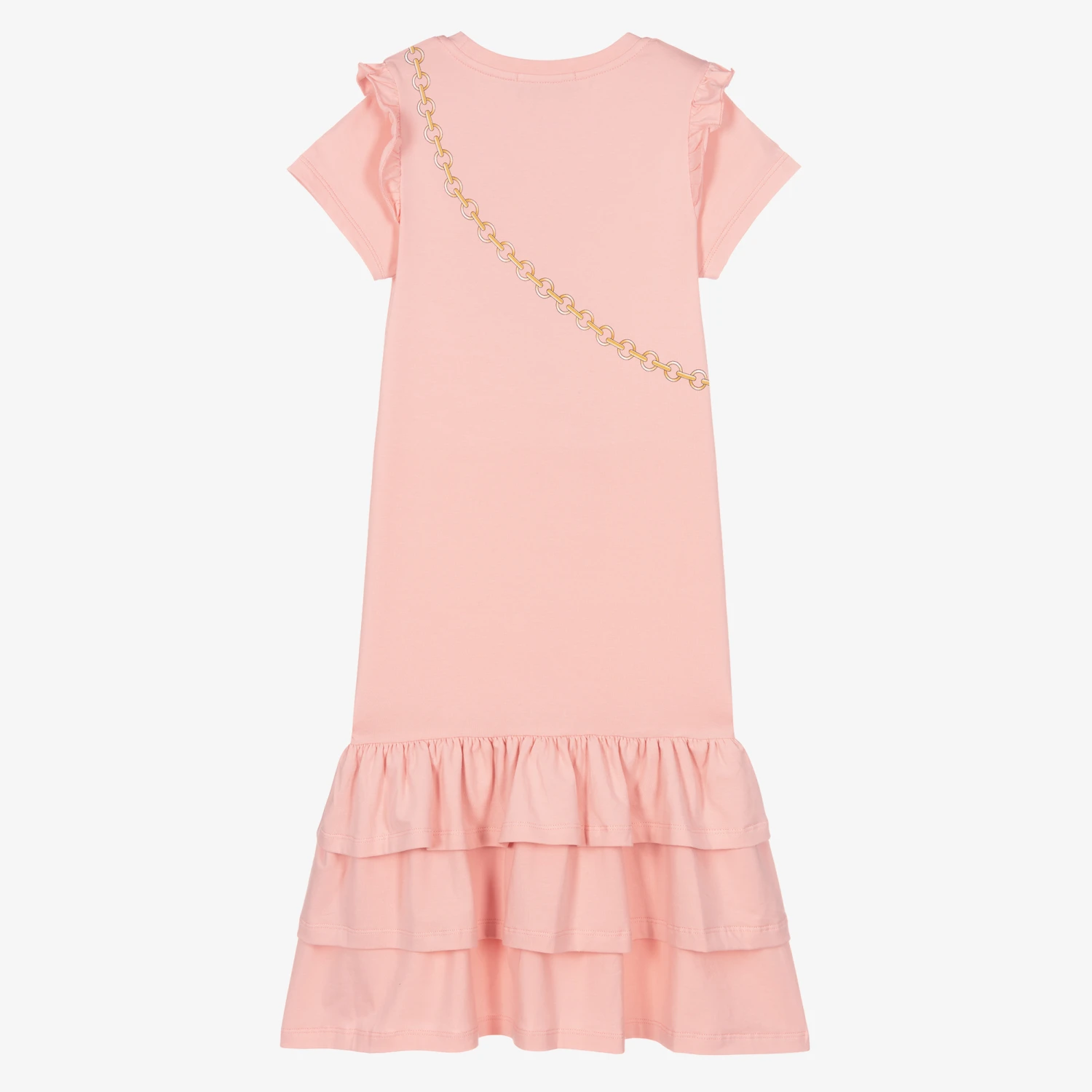 AIGNER Teen Pink Bag Print Dress 4 AIGNER Teen Pink Bag Print Dress - Image 2