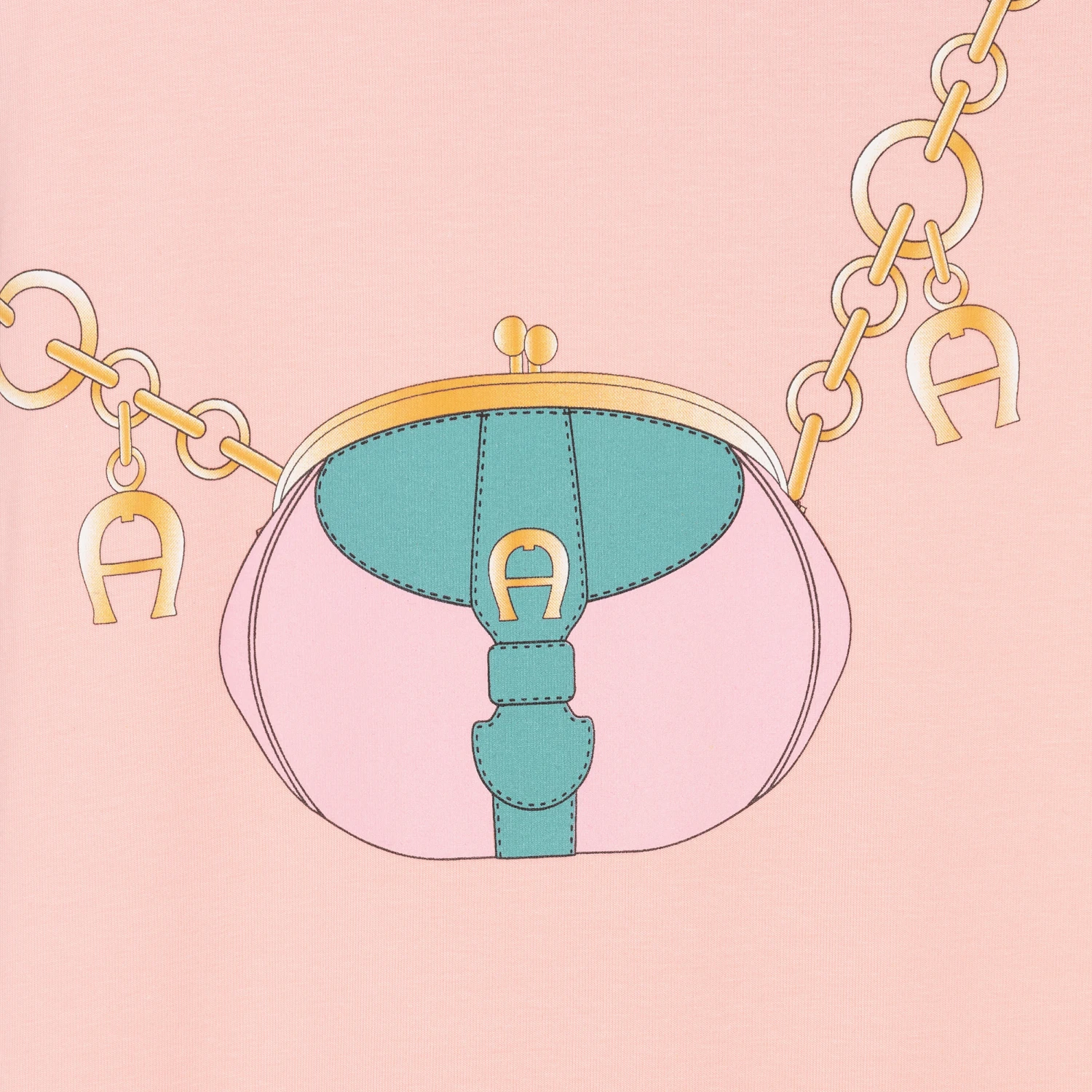 AIGNER Teen Pink Bag Print Dress 5 AIGNER Teen Pink Bag Print Dress - Image 3