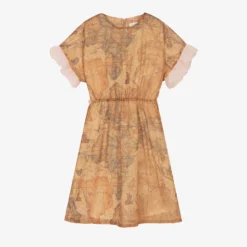 Alviero Martini Teen Girls Dark Beige Geo Map Chiffon Dress -Deals Mirth Garb Store alviero martini teen girls dark beige geo map chiffon dress 494609 7732fd9b936efa4d920e91f3661805825eeeb703