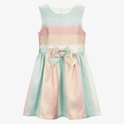 Angel's Face Teen Girls Pastel Stripe Dress