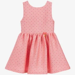 Angel's Face Teen Girls Pink Brocade Dress