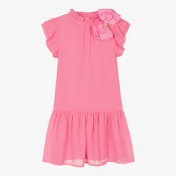 Angel's Face Teen Girls Pink Chiffon Dress