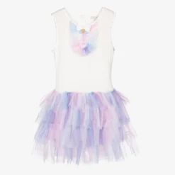 Angel's Face Teen Girls White Tulle Dress