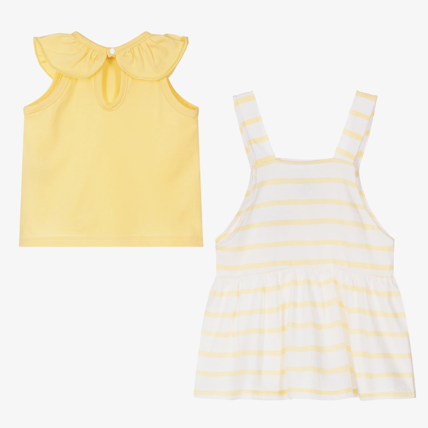 Babidu Baby Girls Yellow Dress Set 5 Babidu Baby Girls Yellow Dress Set - Image 3