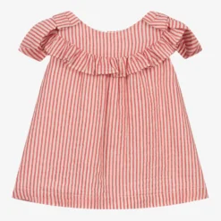 Babidu Red & White Stripe Dress Set