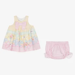 Balloon Chic Baby Girls Yellow & Pink Cotton Dress -Deals Mirth Garb Store balloon chic baby girls yellow pink cotton dress 489410 2bd3224a60bdd648eeaf2a2411bfc0c688099baa