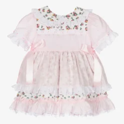 Beau KiD Pink Plumeti Floral Dress