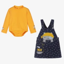 Boboli Baby Yellow & Blue Dress Set -Deals Mirth Garb Store boboli baby yellow blue dress set 397937 09f8b82f7c0163842dc0f286d961a7799d5667a7