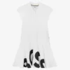 BOSS Teen Girls White Cotton Piqué Polo Dress -Deals Mirth Garb Store boss teen girls white cotton pique polo dress 504725 03915ef29afb85e76bf84104619730ca8bf5b80f