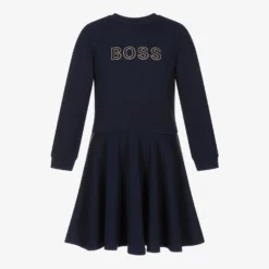 BOSS Teen Navy Blue Logo Dress