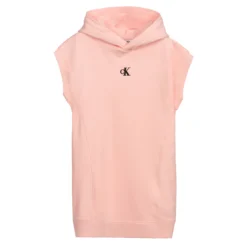 Calvin Klein Jeans Teen Girls Pink Hoodie Dress