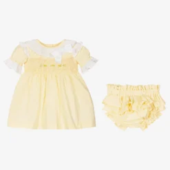 Caramelo Kids Girls Yellow Smocked Dress Set -Deals Mirth Garb Store caramelo kids girls yellow smocked dress set 432446 15f16c1c5caae8e76fbb5fa1bf72bc9fc003ad19