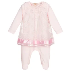 Caramelo Kids Pink Babygrow & Dress Set