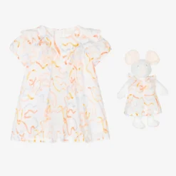 Chloé Baby Dress & Mouse Toy Gift Set