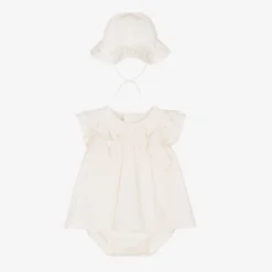 Chloé Baby Girls Pink Cotton Dress Set