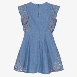 Chloé Teen Girls Blue Chambray Floral Dress -Deals Mirth Garb Store chloe teen girls blue chambray floral dress 500208 d28b7b1a273fc457e65f07c57dbb91d83a8f5d2f