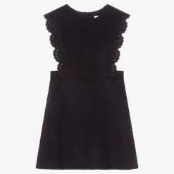 Chloé Teen Girls Blue Pinafore Dress