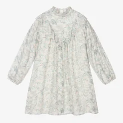 Chloé Teen Girls Grey Floral Dress