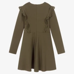 Chloé Teen Girls Khaki Green Dress -Deals Mirth Garb Store chloe teen girls khaki green dress 469529 2c4f39f2ae054778567dd8533eaedbf8e50d72cb