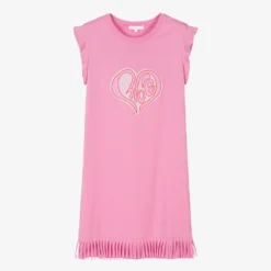 Chloé Teen Pink Hearty Logo Dress