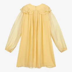 Chloé Teen Yellow Silk Couture Dress -Deals Mirth Garb Store chloe teen yellow silk couture dress 407103 8ae18e287838a3815a99bfe8e030e30f23bb8968