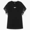 DKNY Teen Girls Black Cotton Fringe Dress -Deals Mirth Garb Store dkny teen girls black cotton fringe dress 502961 fa7928e07c0334f26176b14c73fb460ff5be01c7