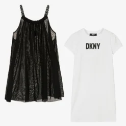 DKNY Teen Girls Black & White 2-in-1 Dress -Deals Mirth Garb Store dkny teen girls black white 2 in 1 dress 503119 bd65219bae08876d94bcb86634d7c78c20c6f31a