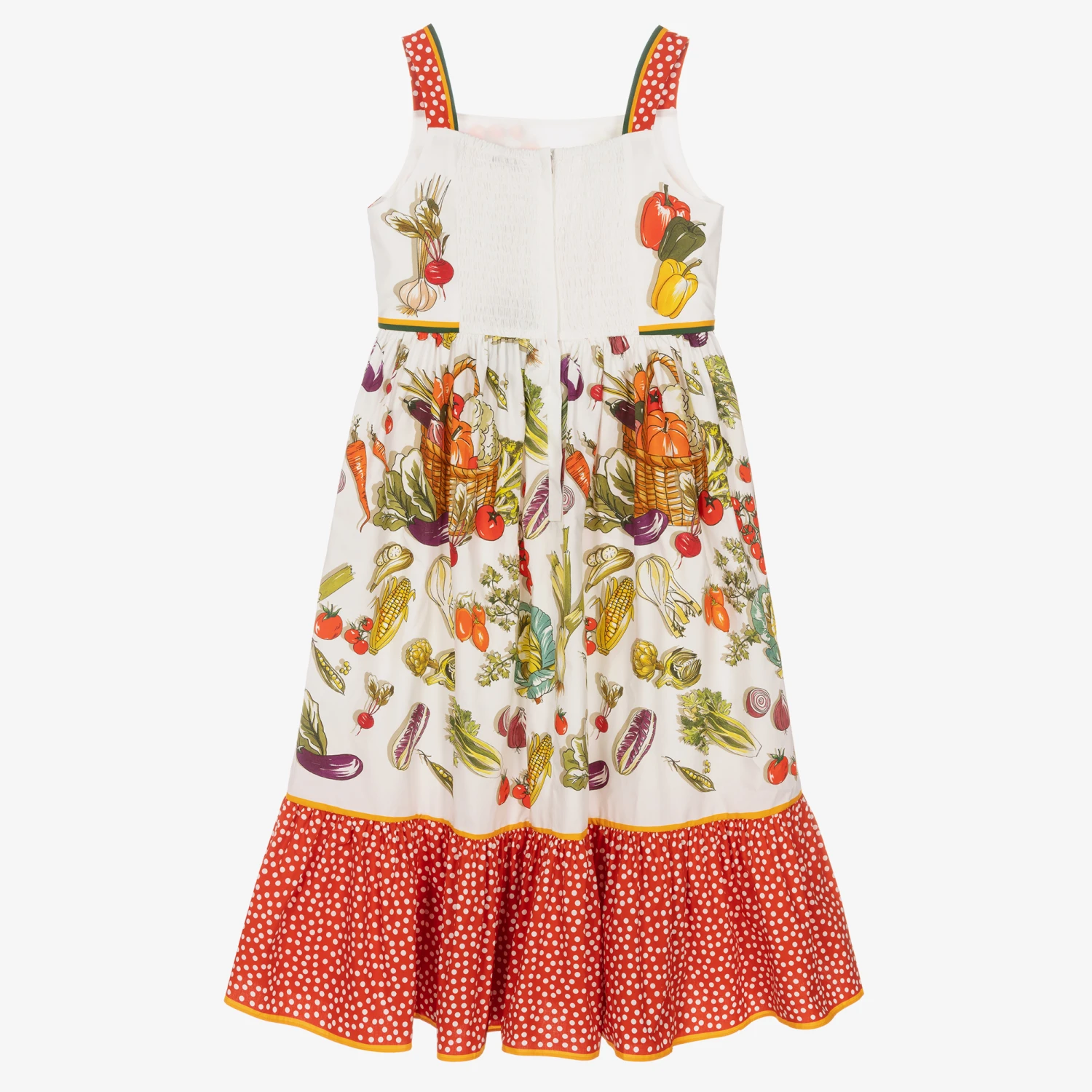 Dolce & Gabbana Teen Girls Vegetables Dress 4 Dolce & Gabbana Teen Girls Vegetables Dress - Image 2