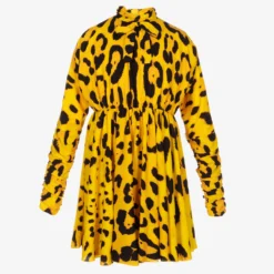 Dolce & Gabbana Teen Girls Yellow Silk Dress