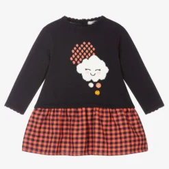 Dr. Kid Baby Girls Blue & Pink Dress