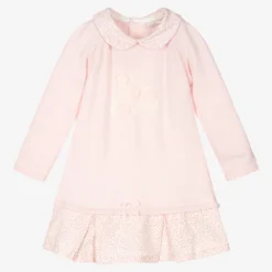 Dr. Kid Baby Girls Pink Knitted Dress