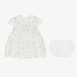 Dr. Kid Baby Girls White & Blue Floral Dress -Deals Mirth Garb Store dr kid baby girls white blue floral dress 495580 e254d6ac737024bf788cf1246588675e933b20f0