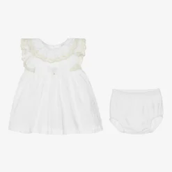 Dr. Kid Baby Girls White Cotton Dress Set -Deals Mirth Garb Store dr kid baby girls white cotton dress set 495647 8bb95bd229a9fac3cd8d9f68899ecf39fd2b546a