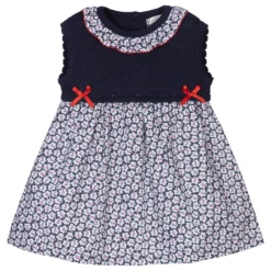 Dr. Kid Blue Floral Baby Dress Set
