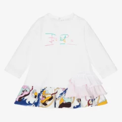 PUCCI White Ranuncoli Baby Dress