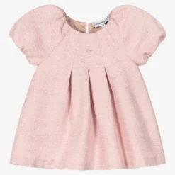 Emporio Armani Baby Girls Glittery Pink Chenille Dress