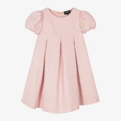 Emporio Armani Teen Girls Glittery Pink Chenille Dress