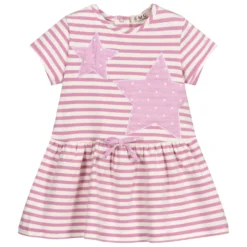 Everything Must Change Pink Striped Cotton Baby Dress