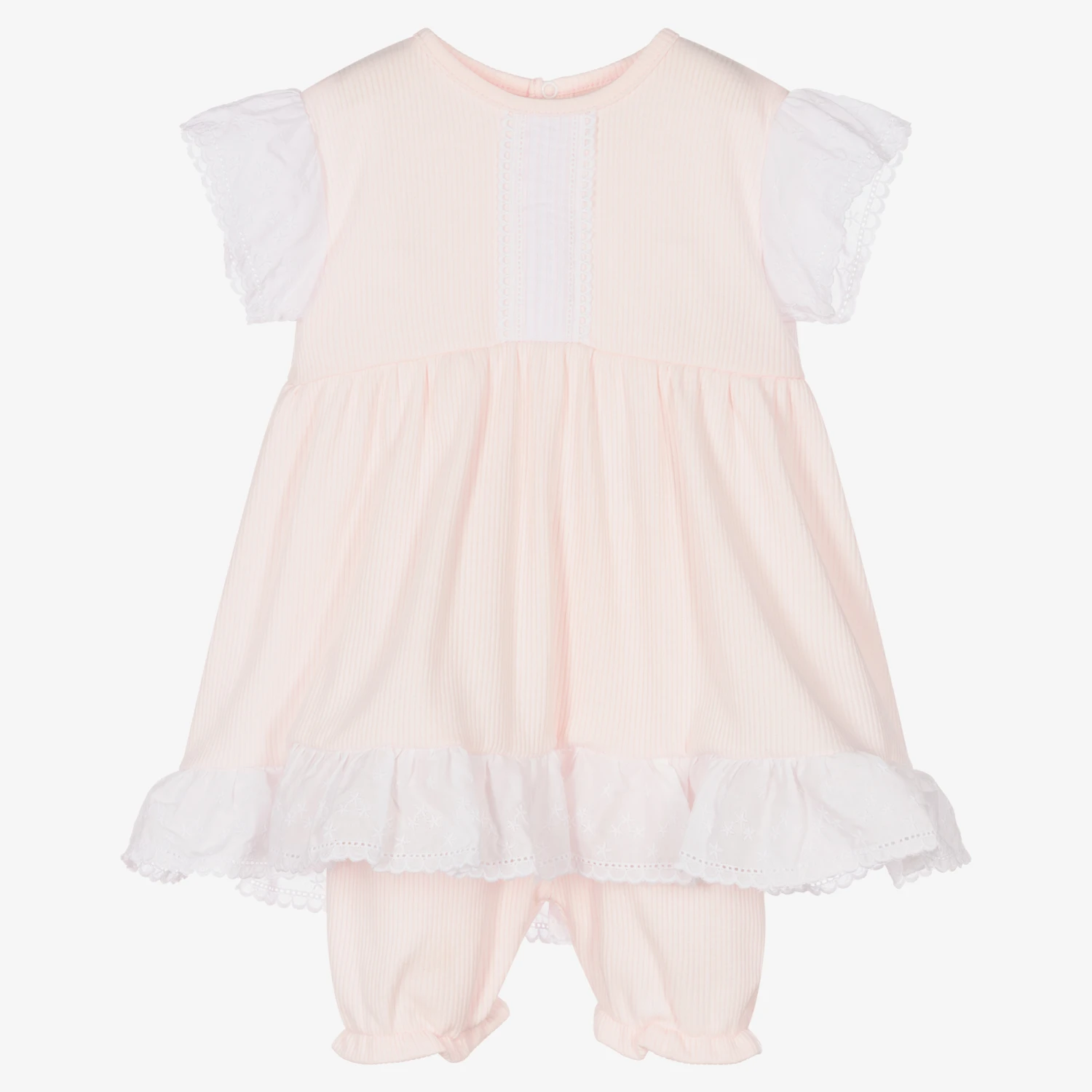 FS Baby Baby Girls Pink Dress Set 3 FS Baby Baby Girls Pink Dress Set