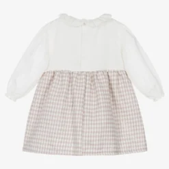 FS Baby Girls Ivory & Pink Check Dress -Deals Mirth Garb Store fs baby girls ivory pink check dress 540872 b2f79a9761498fa828bfaa0fdc180ac8a65456fc