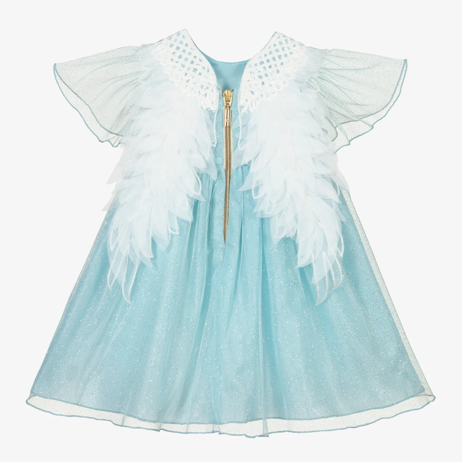 Graci Blue Baby Dress With Wings 4 Graci Blue Baby Dress With Wings - Image 2
