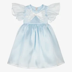 Graci Blue Organza Baby Dress