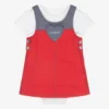 Guess Baby Girls Red Denim Dress Set