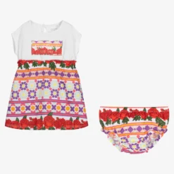 Guess Baby Girls White & Colourful Print Cotton Dress -Deals Mirth Garb Store guess baby girls white colourful print cotton dress 513380 e8b56763ed83c719de9bc868b156f647b4b956d3